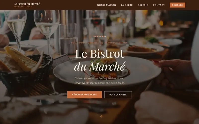 Site du Bistrot du Marché