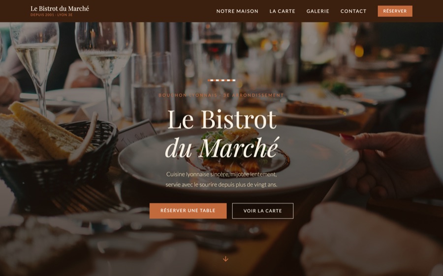 Site du Bistrot du Marché